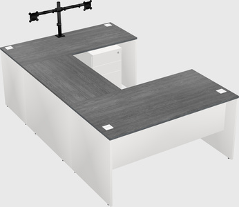 U-shaped desk