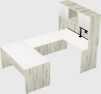 U-shaped desk