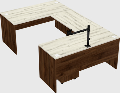 U-shaped desk