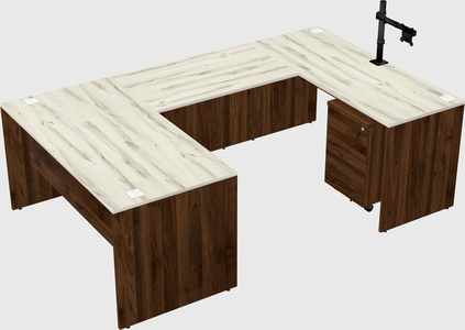U-shaped desk