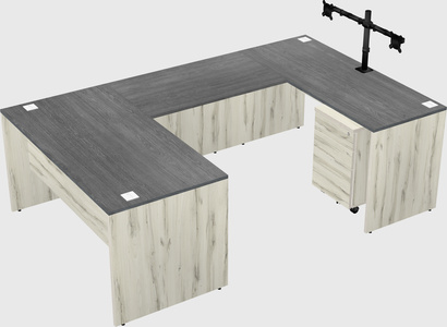 U-shaped desk