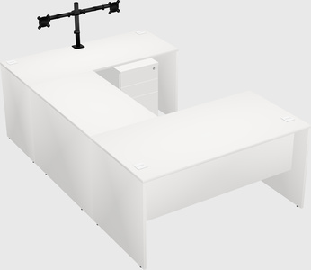 U-shaped desk