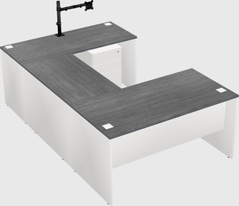 U-shaped desk