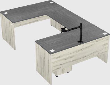 U-shaped desk