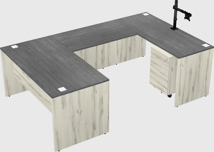 U-shaped desk