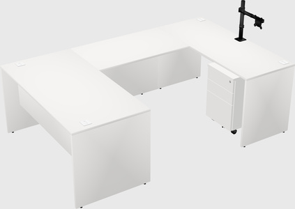 U-shaped desk