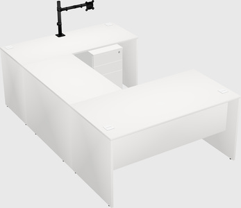 U-shaped desk