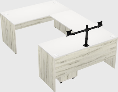 U-shaped desk