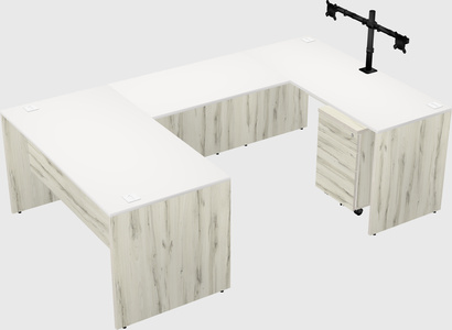 U-shaped desk