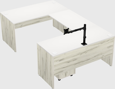 U-shaped desk