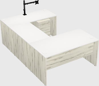 U-shaped desk