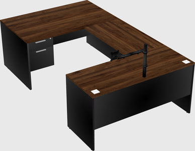 U-shaped desk