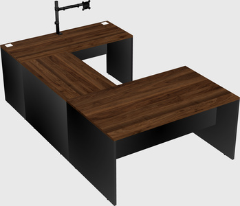 U-shaped desk