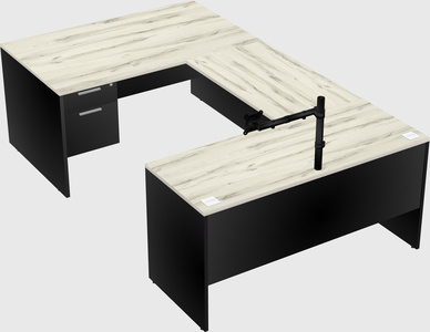 U-shaped desk