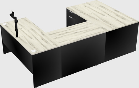 U-shaped desk