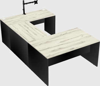 U-shaped desk