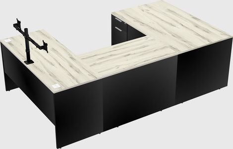 U-shaped desk