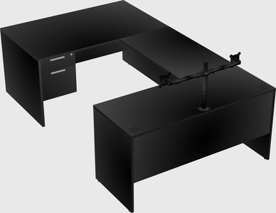 U-shaped desk