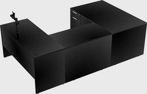 U-shaped desk