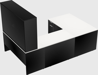 U-shaped desk