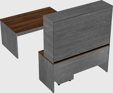 U-shaped desk