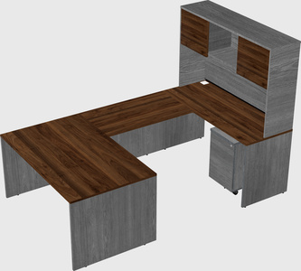 U-shaped desk