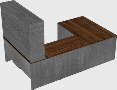 U-shaped desk