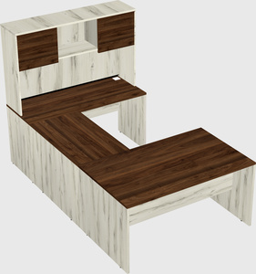 U-shaped desk