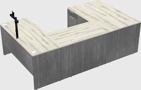 U-shaped desk