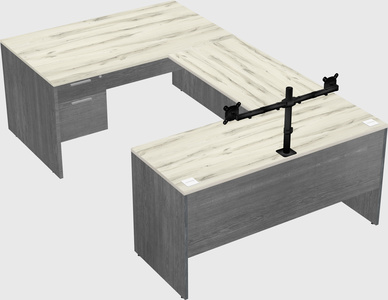 U-shaped desk