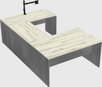 U-shaped desk