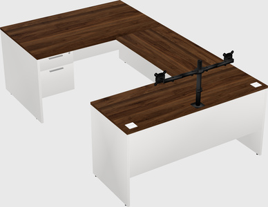 U-shaped desk