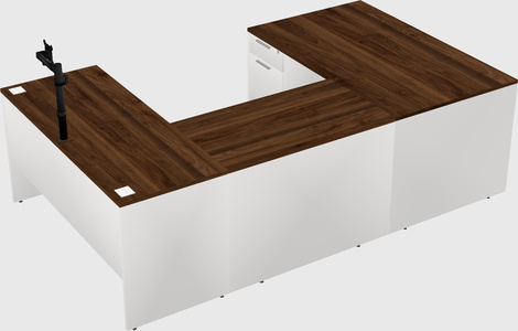 U-shaped desk