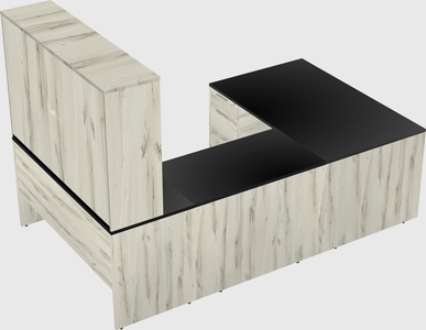 U-shaped desk