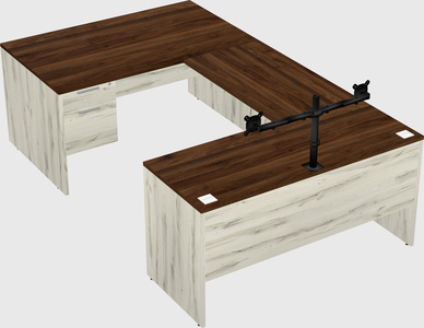 U-shaped desk