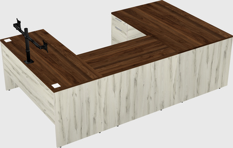 U-shaped desk