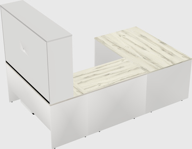 U-shaped desk