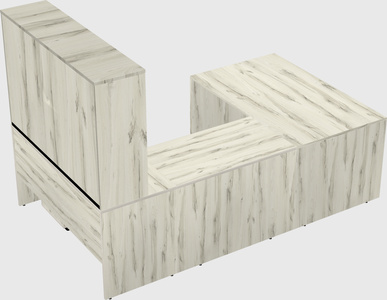 U-shaped desk