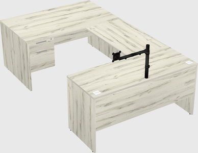 U-shaped desk