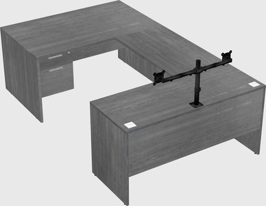 U-shaped desk