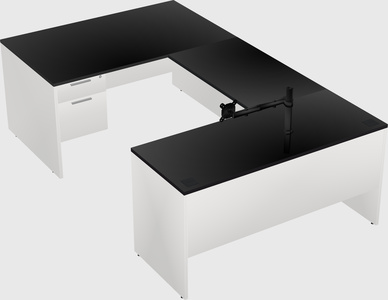 U-shaped desk