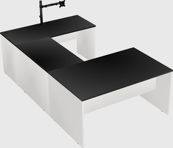 U-shaped desk