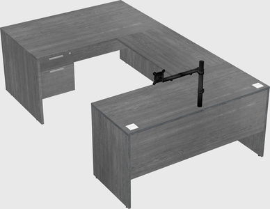 U-shaped desk