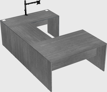 U-shaped desk