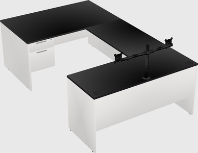 U-shaped desk
