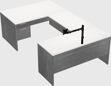 U-shaped desk