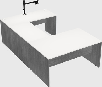 U-shaped desk