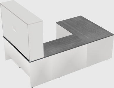 U-shaped desk