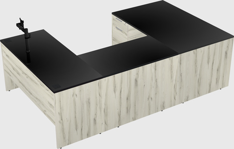 U-shaped desk