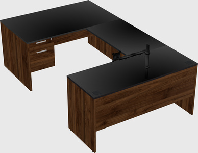U-shaped desk